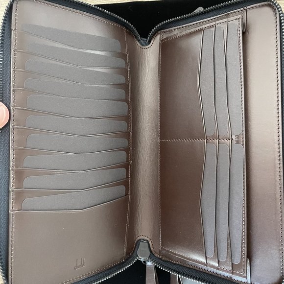 Dunhill London Men’s Travel Agenda Wallet - Navy - Authentic - NWT - Picture 7 of 10